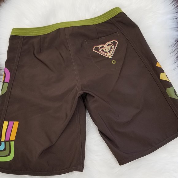 Roxy | Board Short Surf Wear Spell Out Brown 0 - Picture 5 of 7
